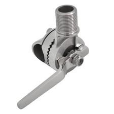 Boat Stainless Steel 25mm VHF Antenna Mounts Adjustable Antenna Base Clamp-on...