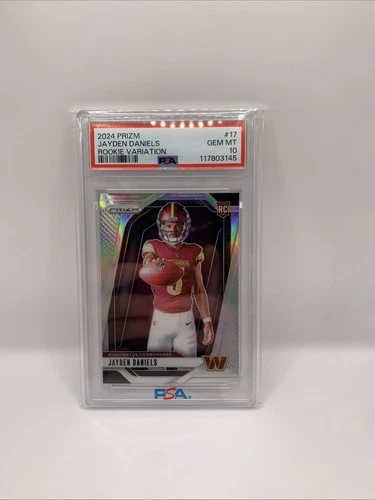 2024 Panini Prizm - Rookie Variations Jayden Daniels #17 Silver Prizm (RC)