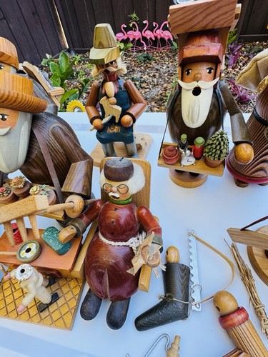 Vintage Konvolut 9 deutsche Räuchermännchen Räuchergefäße verschiedene Größen siehe Bilder - Bild 4 von 9