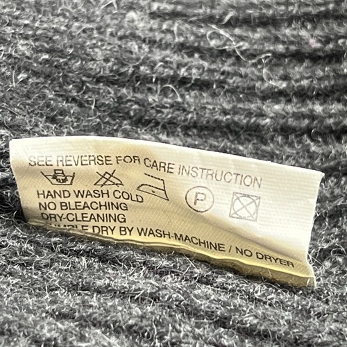 Balla Women’s 100% Cashmere Cardigan Grey One Button Front Snap Closure Size 38 - Picture 17 of 17