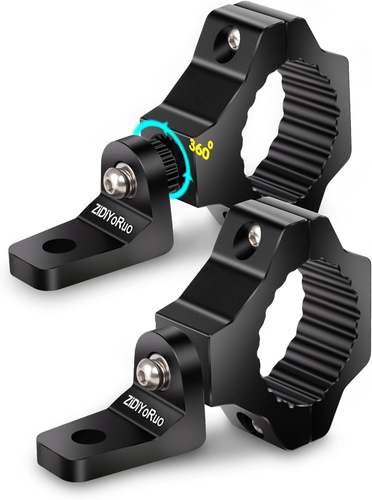 360 Light Mounts for UTV - 1.75"-2" Roll Bar LED Light Brackets - 2 Pcs - Picture 10 of 12