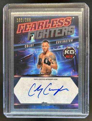 2025 Topps UFC Knockout Colby Covington Fearless Fighter #102/299 Auto #FF-CC - Picture 1 of 2