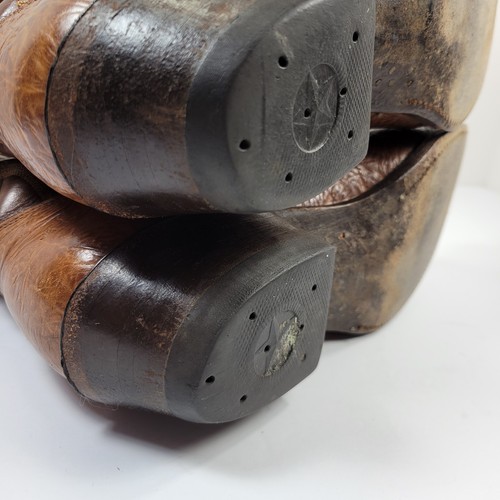 Vintage Nocona Jackpot Brown Leather Western Cowboy Boots Men's 9 D Made In USA - Bild 23 von 24