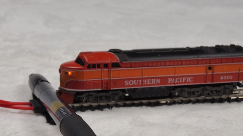 VTG Atlas N Scale Southern Pacific (SP) #6303 Diesel + Rapido Mail Coach Tested - Video 1 of 1