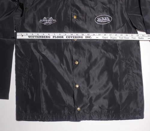 Von Dutch Suryanation Jacket Men’s Size Large Lightweight Button Up Black - Picture 5 of 9