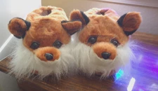 Fox Animal Feet Slippers by Comfy Feet Zoo Animal Slippers Sz XL New with tags