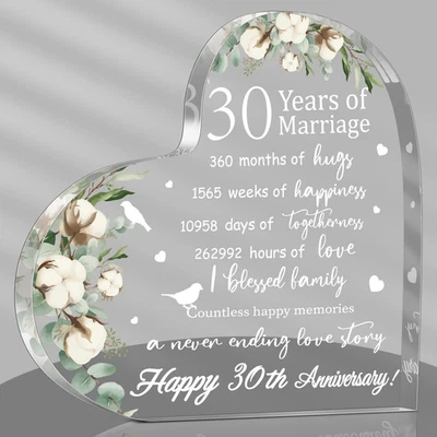 Wedding Gift for Her Years of Marriage Gift Happy Anniversary Present for Woman - Image 1 of 4
