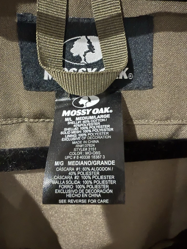 Mossy Oak Turkey Vest Official NWTF Obsession Camouflage Men's M/L with Seat - Image 4 of 4