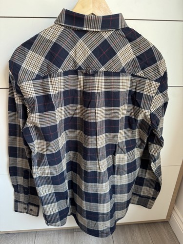 joules mens Medium M Buchannon Navy blue check shirt BNWT - Picture 4 of 6
