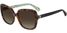 Kate Spade Wilhemina Women's Havana Butterfly Sunglasses w/Gradient Lens 0086 HA