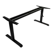 Alera AdaptivErgo Pneumatic Height-Adjustable Table Base 26.18" to 39.57" Black