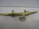 VINTAGE MID CENURY ORNATE BRASS 7" DRAWER PULL HARDWARE DOOR HANDLES DRAWER