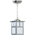 Craftmade Z1841-SS-CS Mission Outdoor Pendant or Chandeller Stainless Steel