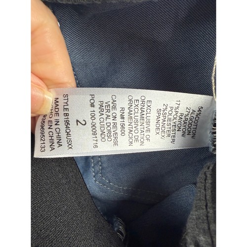 Democracy Ab Technology Booty Lift Skinny Jeans Womens Size 2 Medium Wash Frayed - Picture 6 of 8