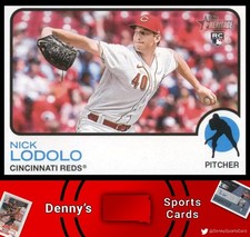 2022 Topps Heritage #676 Nick Lodolo Cincinnati Reds Baseball Card