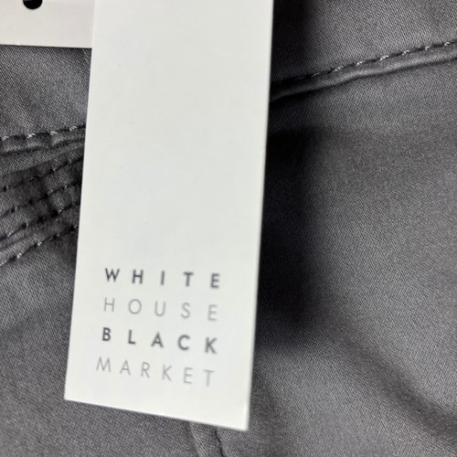 White House Black Market Women's Skinny Mid-Rise Pants Size 4R 29x29 Gray NWT - Picture 7 of 21