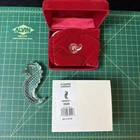 Vtg-WATERFORD ‘04 SOCIETY CRYSTAL SEAHORSE HAND-COOLER PAPERWEIGHT 3 3/4 Inches