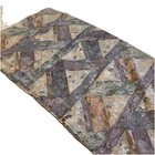 Y2K 90s Wamsutta Abstract Flat Sheet Q Geometric Blue Purple Cotton Blend EUC