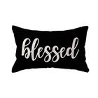Blessed Lumbar Throw Pillow Covers Farmhouse Rustic Decorative