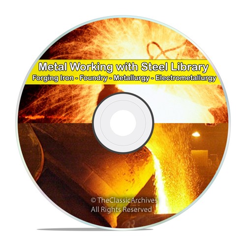 Metal Work, Metal Form, Forge, Foundry, Metallurgy, Furnace, 210 Books DVD V67 - Picture 1 of 6