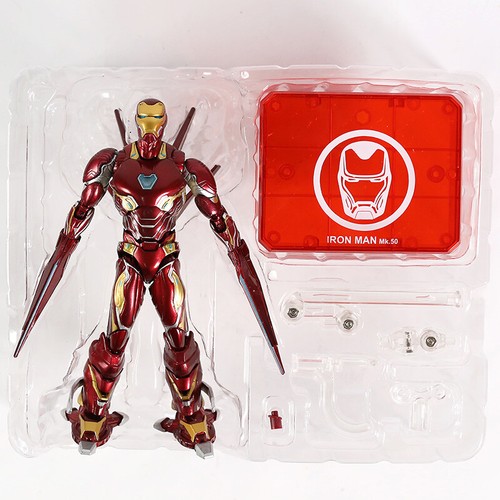 Neu SHF Infinity War Iron Man MK50 Nano Waffenset 6 Zoll Actionfigur Box Set - Bild 7 von 16