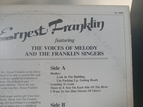 This Is Rev Ernest Franklin - I'm Packing Up Getting Ready LP 1982 Savoy Records - Picture 8 of 14