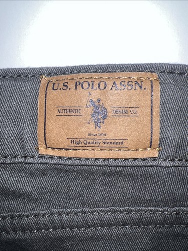 U.S. Polo Assn Boys Straight Twill Pants Size 14 Color Forged Iron Gray - Picture 3 of 9