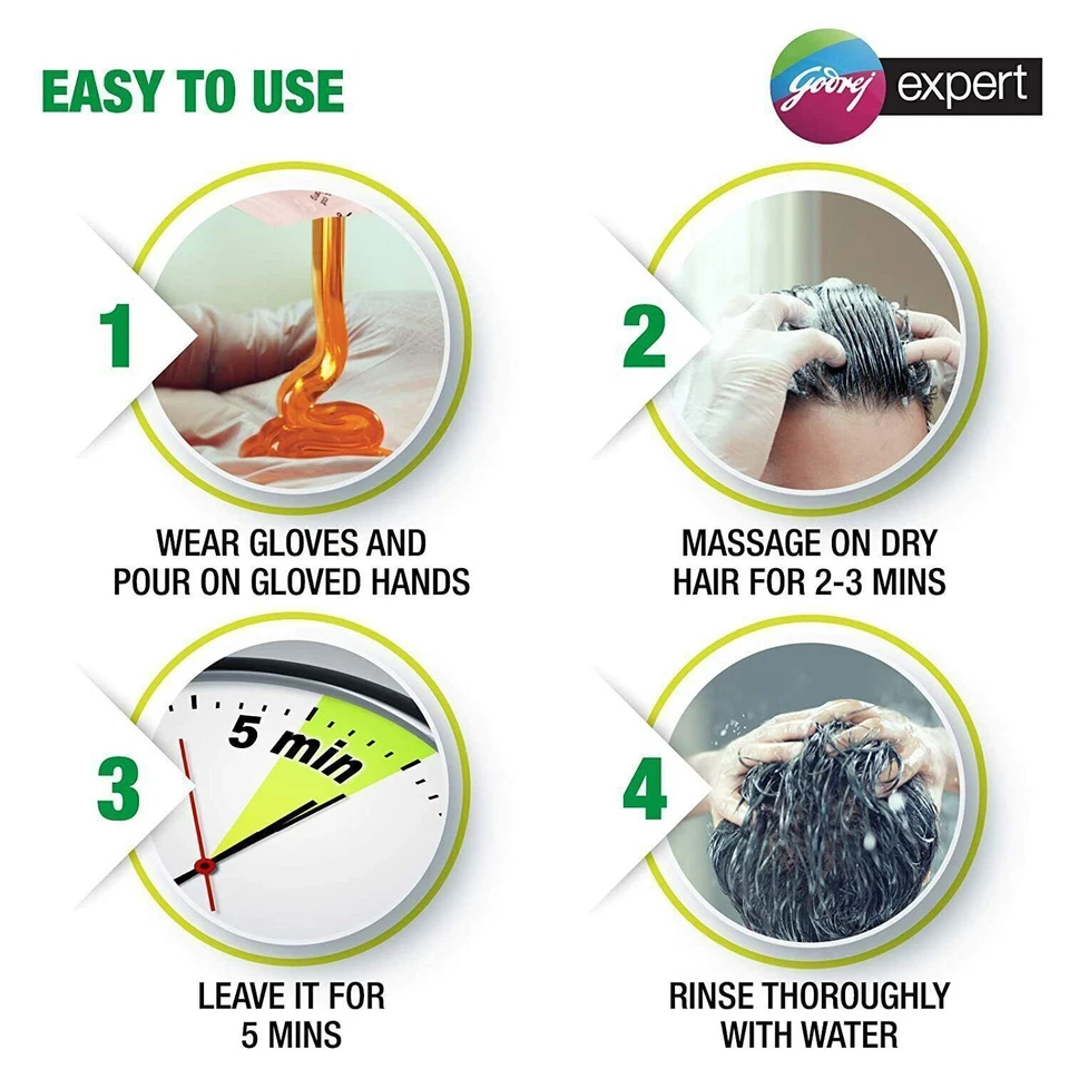 10 X Godrej Expert Easy 5 分钟天然染发袋 Godness Of Amla 20 毫升 — 第 4/4 张图片