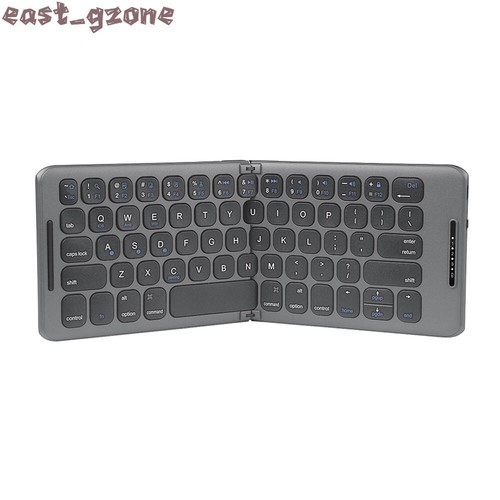 Bluetooth aluminum alloy Foldable Portable Keyboard for Windows IOS Tablet iPad - Picture 8 of 10