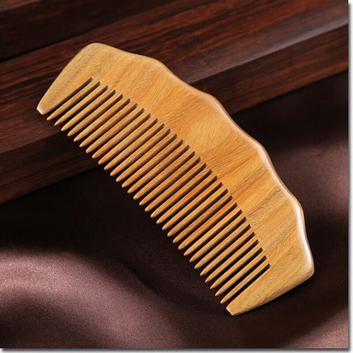 Peine de pelo chino de madera natural de sándalo masaje capilar salud peine portátil - Imagen 2 de 4