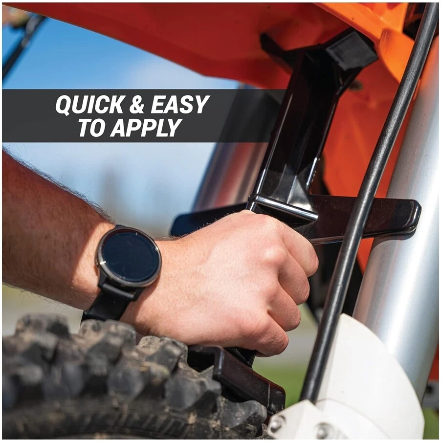 1x Soporte de horquilla para moto de cross soporte negro para motocross todoterreno universal Foto 4 de 4