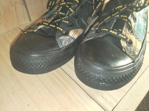 Converse Chuck Taylors DC Comics " Batman" Hi Top Shoes Sz M5 /W7 - Picture 4 of 12