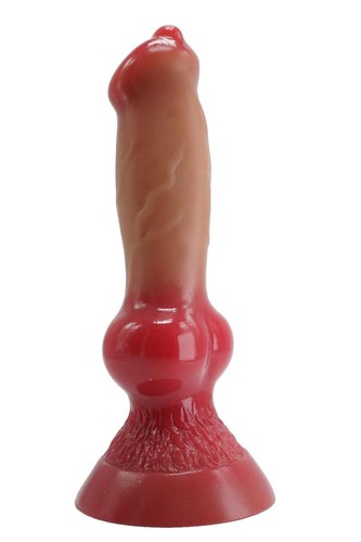 Dildo Dog Hund Wolf Sexspielzeug Saugnapf Groß Anal Plug Silikon 18 cm - Bild 4 von 14