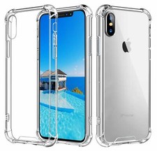 For iPhone 6 6s 7 8 Plus X XS MAX XR Case Clear TPU Shockproof Bumper Cover