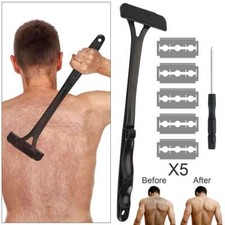 Back 17"Razor Shaver Groomer Full Body Leg Hair Removal Trimmer Set Long Handle