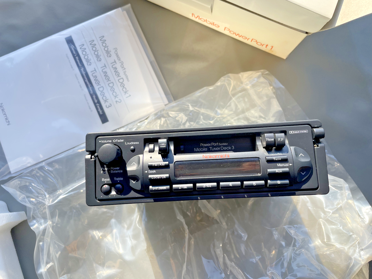 Old School Nakamichi Mobile Tuner Deck 3 + Nakamichi Mobile Power