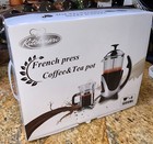 34oz FRENCH PRESS COFFEE TEA  & 6 MUGS MIB NEW