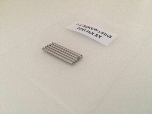 5 X SCREW LINK PINS FOR ROLEX STAINLESS BRACELET - CHOOSE FROM 18 TYPES - Picture 2 of 2