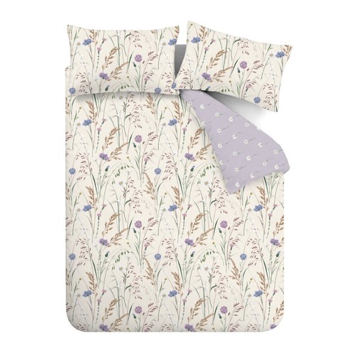 Catherine Lansfield Grasmere Floral Reversible Duvet Cover Bedding Range Lilac - Picture 35 of 53