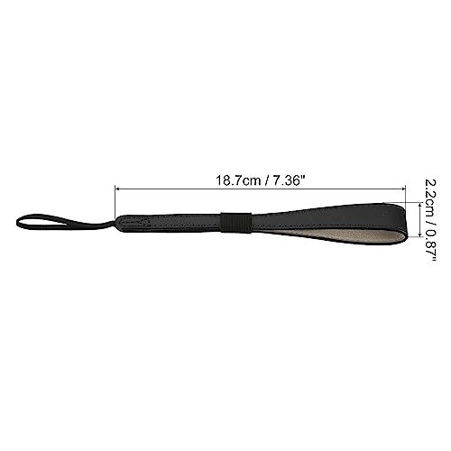 Camera Wrist Straps, PU Leather Adjustable Hand Wristlet Strap Lanyards Black - Picture 2 of 7