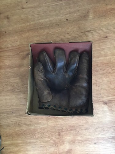 Antiker/Vintage Spalding Baseball Handschuh mit seltenem Karton - Bild 3 von 8