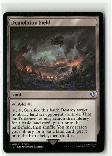 Demolition Field - Commander FINAL FANTASY MTG NM - Picture 1 of 2