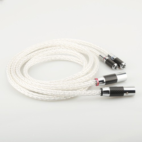 Cable de audio macho HI-End 8AG plateado interconexión RCA macho a XLR HIFI - Imagen 3 de 25