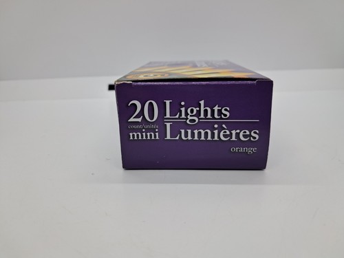 20 Mini Lichterkette orange für Halloween Deko Weihnachten Urlaub - Bild 4 von 6