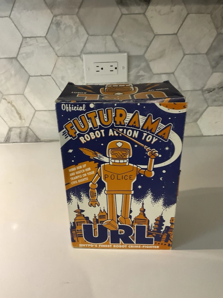 Futurama URL officer Wind UP Action Figure Vintage - Image 4 of 4