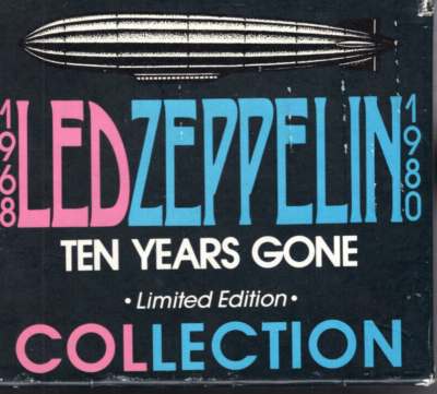 LED ZEPPELIN ~ Ten Years Gone ~Empty CD Box With Chicago Nov. 13