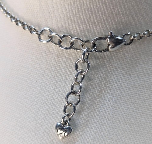 Brighton Trio Triple Square Runway Necklace Silver Tone - Picture 4 of 5