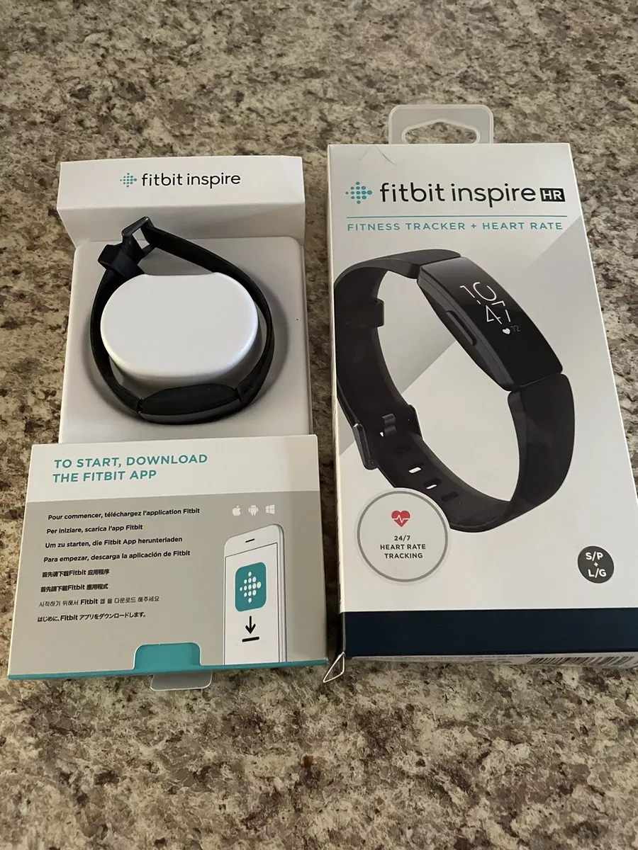 Fitbit Inspire HR Fitness Tracker-Black S/P + L/G bands-Model