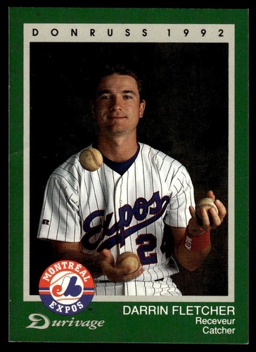 1992 Donruss Durivage Bread Montreal Expos **C** Darrin Fletcher Montreal Expos