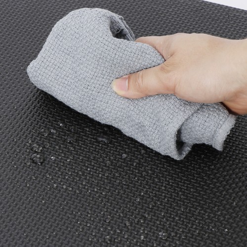 12 PIEZAS Puzzle Ejercicio Alfombrillas 24""×24"" Gimnasio Entrenamiento Fitness Yoga Mat Negro - Imagen 8 de 15